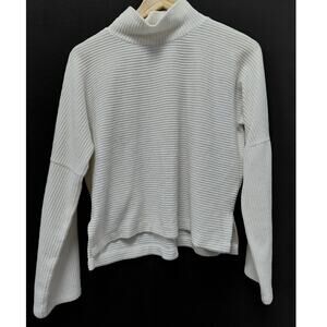 TeXTURE & THREAD Madewell White Knit Sweater Size S